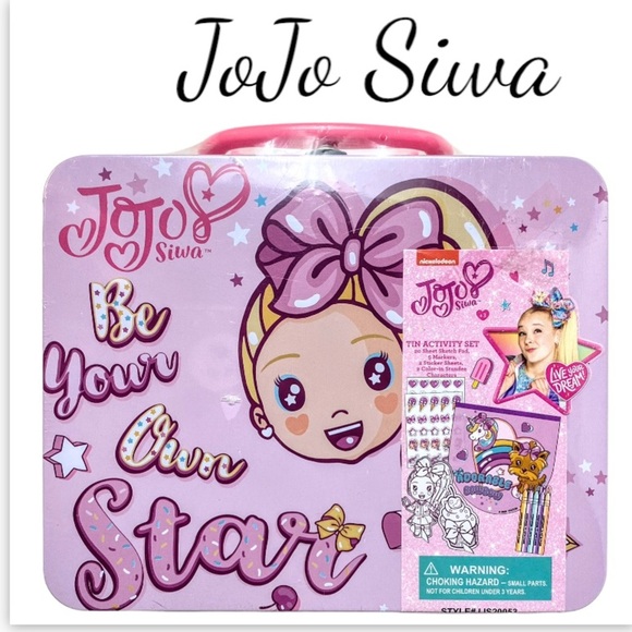 New Factory Sealed JoJo Siwa Be Your Own Star Tin Activity Set, Ages 3+ - Picture 1 of 10